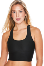 Load image into Gallery viewer, EcoSoft Recycled Bra Crop  - Black
