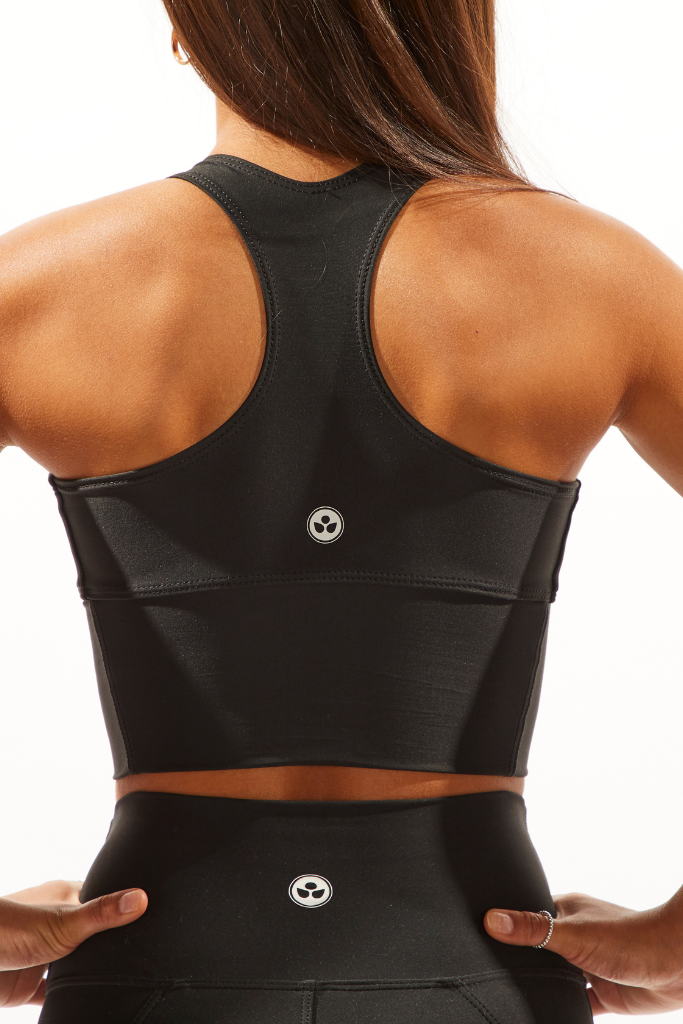 Crop top sales compression bra