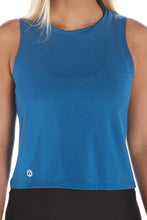 Load image into Gallery viewer, Mykonos Blue Dream Crop Top