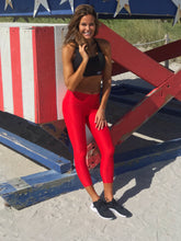 Load image into Gallery viewer, High Compression Recycled Legging - Red Hot
