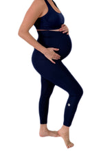 Load image into Gallery viewer, Maternity Leggings Navy
