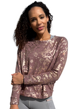 Load image into Gallery viewer, Foil Me Not Sweatshirt Rose Gold