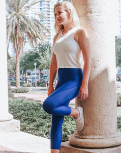 High Compression Recycled Legging - Royal Blue