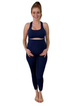 Load image into Gallery viewer, Maternity Leggings Navy
